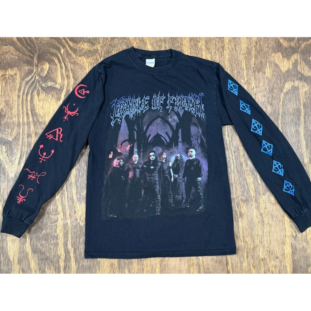 Cradle of Filth Us Dark Invincible 2021 Long Sleeve Shirt Gildan Metal Goth